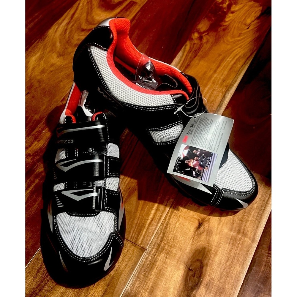 NEW Venzo Road Bike SHOES (M9.5/W10.5) & CLIPLESS PEDALS‎ Kit!